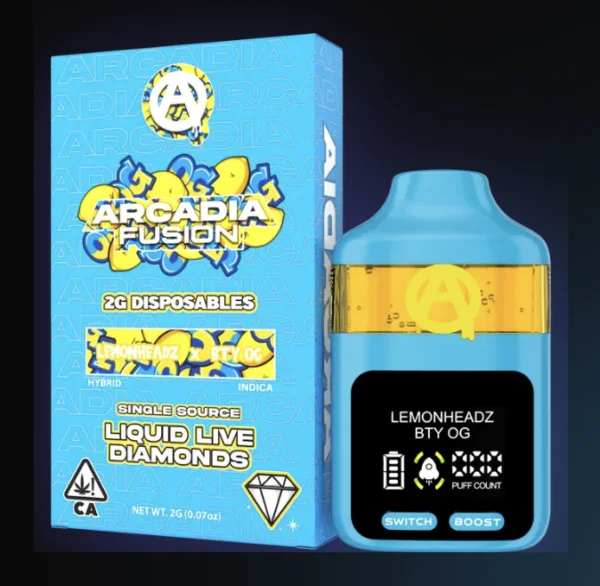 Arcadia Fusion Lemonheadz x BTY OG Arcadia Extracts - ARCADIA FUSION LEMONHEADZ x BTY OG