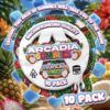 Arcadia Gummies Tropical Vibez pack of 10 cannabis edibles packaging