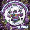 Arcadia Gummies Purple Ram pack of 10 cannabis edibles packaging